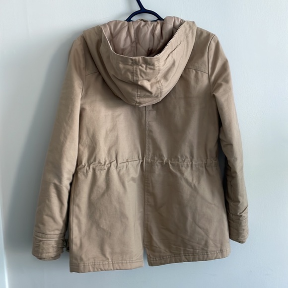 Large Khaki military cargo utility jacket - Picture 6 of 7